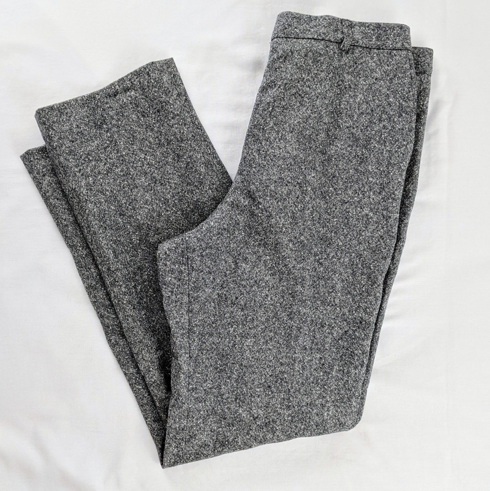 Pendleton Wool Silk Blend Tweed High Waist Pants